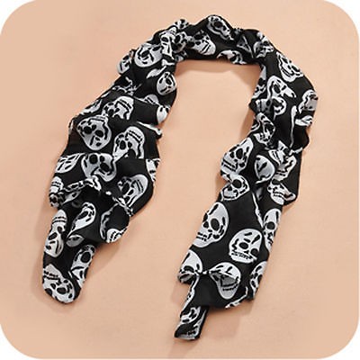 Long Cool Big Skull Cotton Scarf Shawl Hot Three Color Choice 