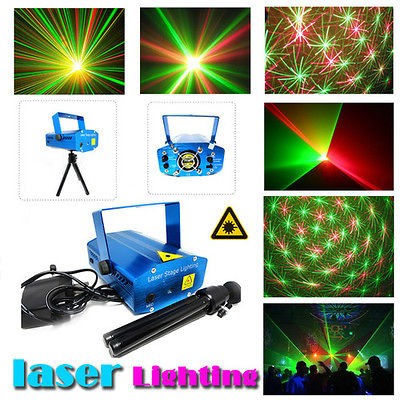 Mini Projector R&G DJ Disco Light Stage Xmas Party Laser Lighting Show