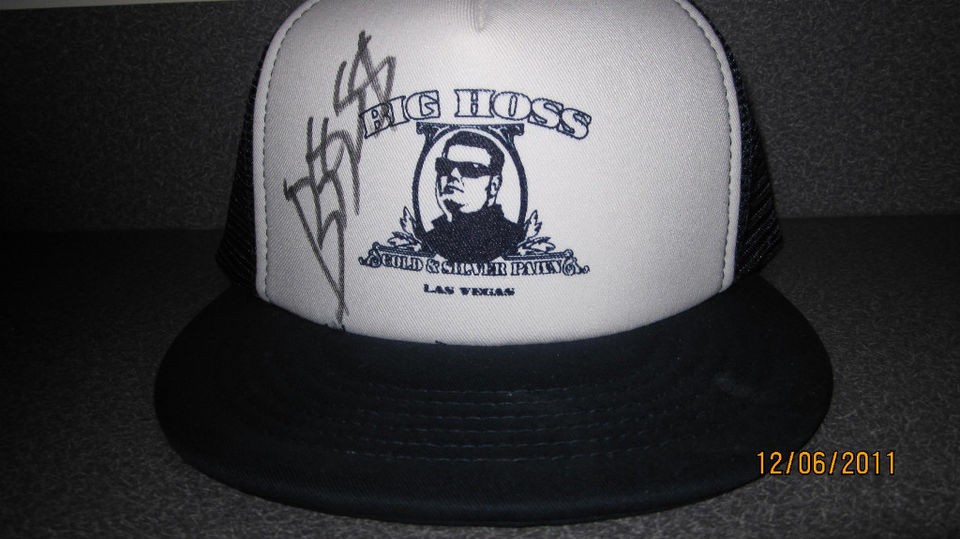 Pawn Stars   Big Hoss  Autographed Baseball Cap