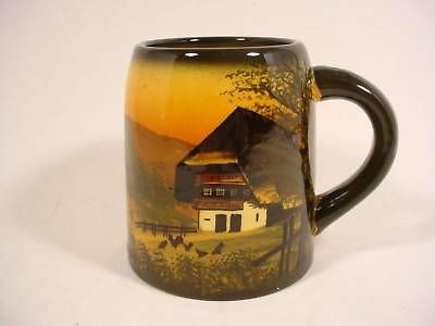 Vintage Schramberg Majolica Art Pottery Tankard SMF