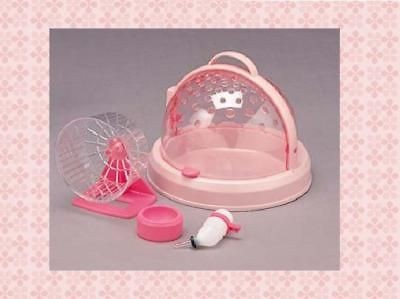 Hamster Cage Small Animal Carrier Gerbil Cage Wheel Runner Toy 