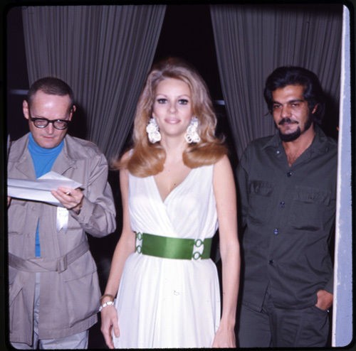 NANCY KOVAK OMAR SHARIF ORIGINAL MEDIUM FORMAT ANSCOCHROME CANDID 