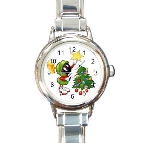 Marvin the Martian Christmas Italian Charm Watch