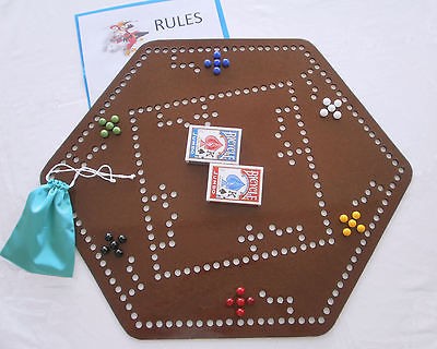 Joker Pursuit Cards and Marbles Board Game