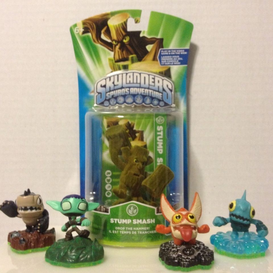   Sidekicks Set 4 Skylanders Sidekick & Flocked Stump Smash Frito Lay