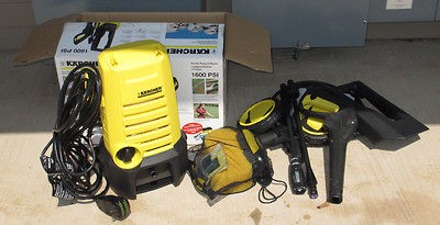 Karcher K2.360 1600 PSI Pressure Power Washer, Complete w/Box+Accessor 