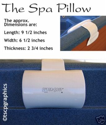 WHITE Spa SOFT Pillow Hot Tub Pillows USA48 FREE SHIP