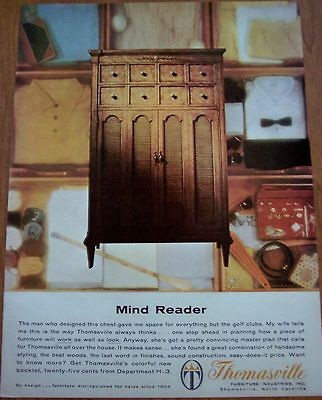 1963 vintage Ad THOMASVILLE Furniture 60s Home DECOR