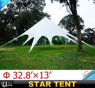 New Outdoor 13 FT White Star Tent Garden Party Tent Canopy Marquee