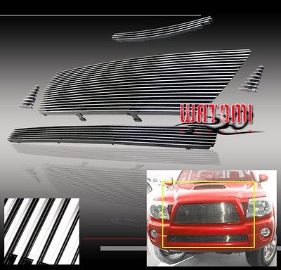 84 86 TOYOTA PICKUP 2WD GRILLE CHROME/BLK HEADLIGHT DOOR BEZEL 3 PCS 