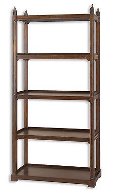 Uttermost 24126 Brearly Etagere /Poplar Wood / Bourbon Finish