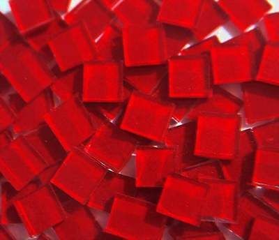 500 Blueriverglass RED Mosaic Glass Tiles SUPPLIES