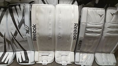 BRAND NEW WITH TAGS REEBOK PREMIER 4 SENIOR PRO GOAL PADS SR GOALIE 