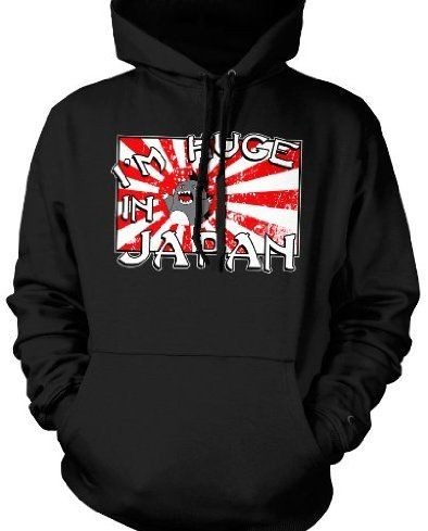   In Japan Sweatshirts Hoodie Japanese Rising Sun Godzilla Monster Movie