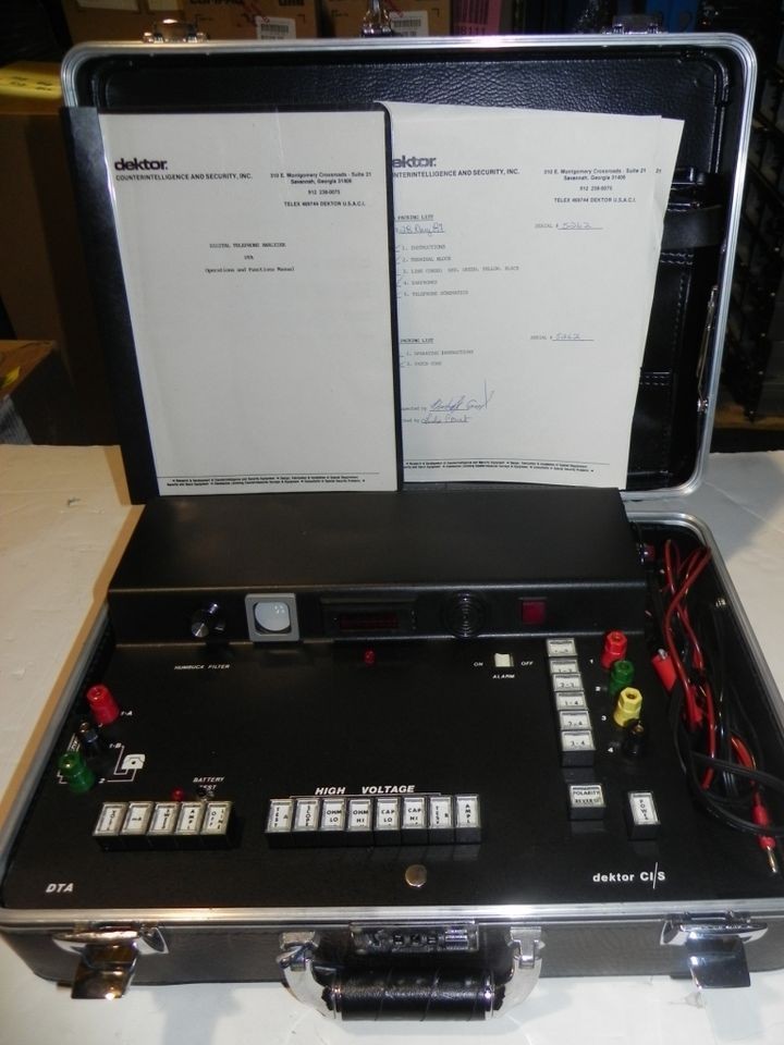 Dektor Counterintelligence DTA Telephone Analyzer & SU 401 Sequencing 