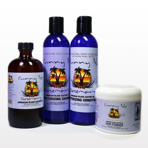   Black Castor Oil Hair Care Kit (4 pcs) = Healthy Hair Growth