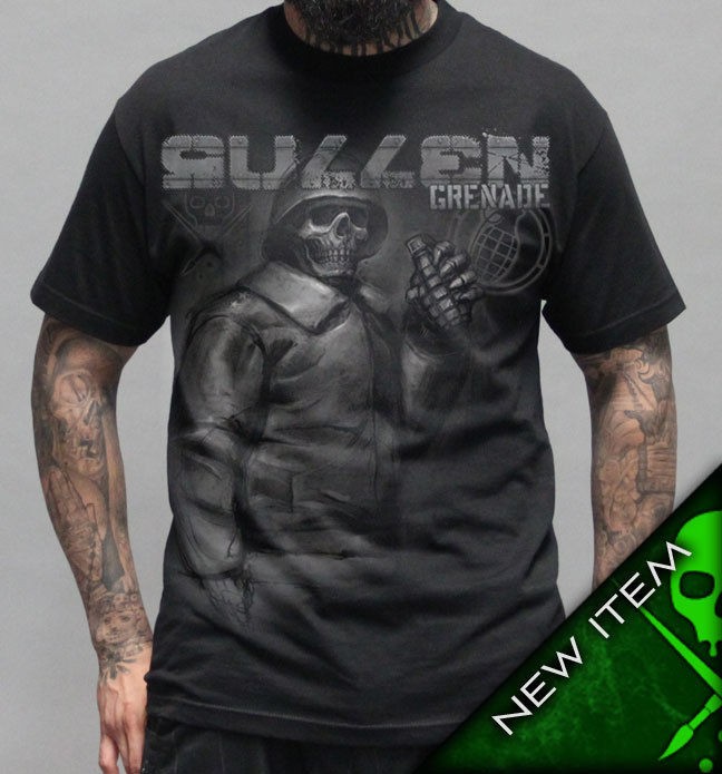 Sullen Art Collective X Grenade THE GENERAL G.A.S. Mens Black Short 