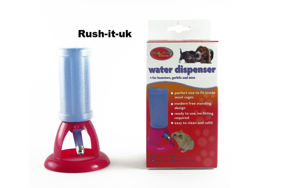 Water Dispenser Feeder for Hamsters, Gerbils & Mice Pet Gift Present