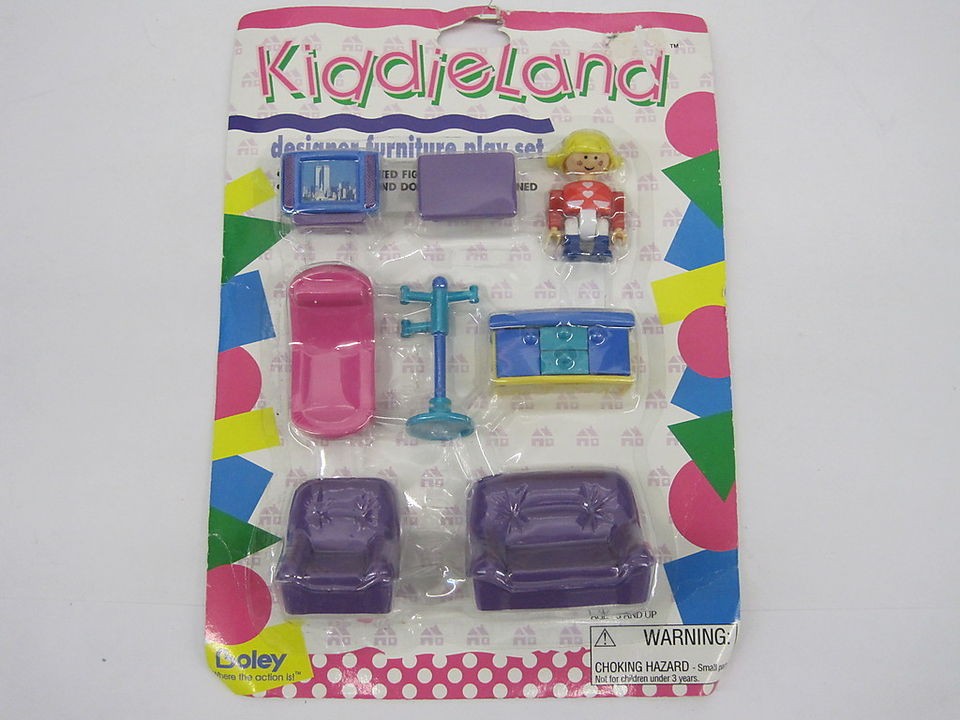 BOLEY  KIDDIELAND   DESIGNER FURNITURE PLAYSET 1995 40152 NIP NEW