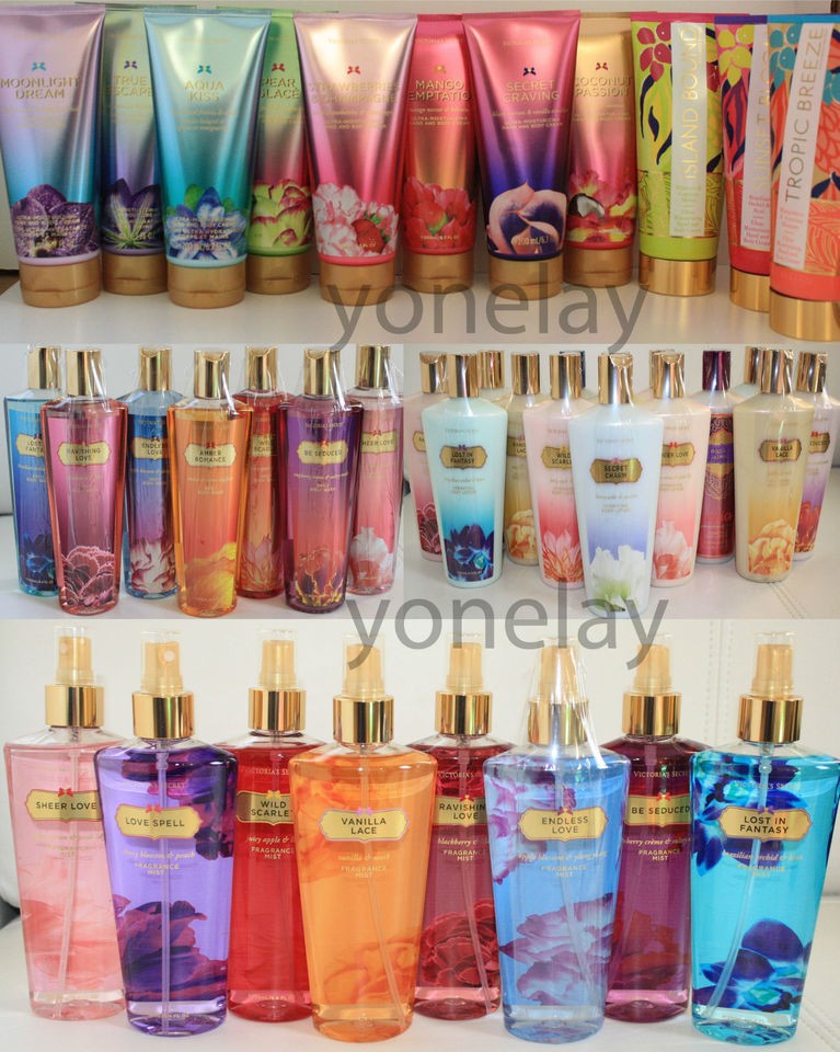   VICTORIAS SECRET BODY LOTION HAND CREAM BODY SPLASH MIST BODY WASH