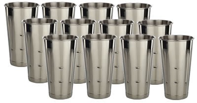 12)30 oz.malt cup ice cream Milkshake  stainless steel