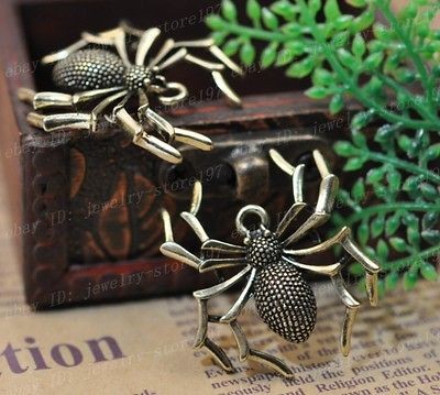 FREE SHIP 6pcs bronze nice spider Charms 33x31MM JK1014