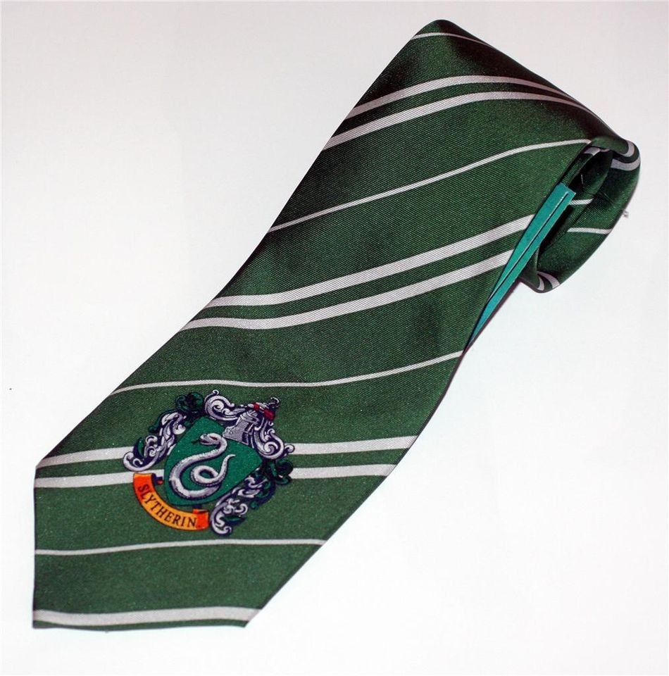 HARRY POTTER Fantasy Movie SLYTHERIN CREST Mens Cravat Ascot DRESS 