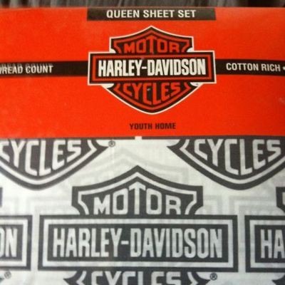 harley davidson queen bedding in Home & Garden