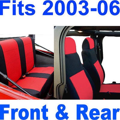   2003 04 05 06 Neoprene FULL set Car Custom Seat Cover Red Color FS