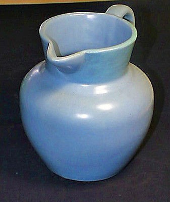 Best 1930s Antique Signed Catalina Island Matte Powder Blue Large 