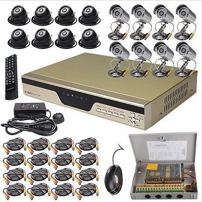 For Sale 16 Channel DVR Kit Sony CCD Security IR CCTV Camera Video 