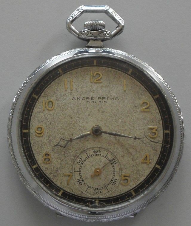 ANTIQUE ANCRE PRIMA old SWISS POCKET WATCH