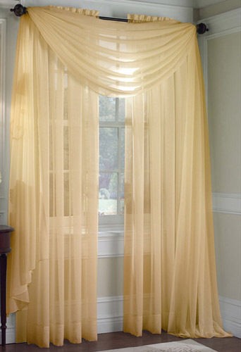 gold sheer curtains in Curtains, Drapes & Valances