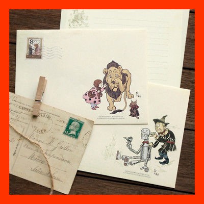 Wonderful Wizard of OZ Writing Paper With Envelopes D2