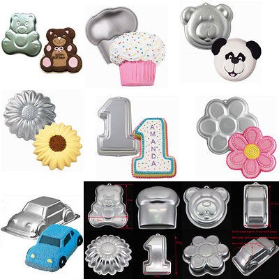 Aluminum Xmas Cake Tin Jello 3D Pan Cake Mold 7 Kinds for Choice