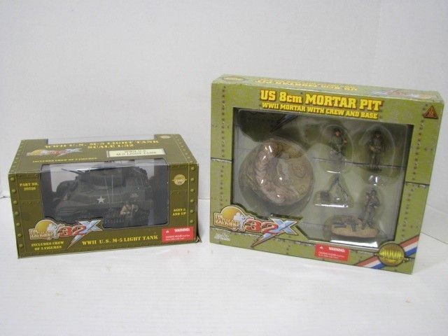 ULTIMATE SOLDIER 1/32 21st CENTURY AMERICAN M5 LIGHT TANK 8mm MORTAR 