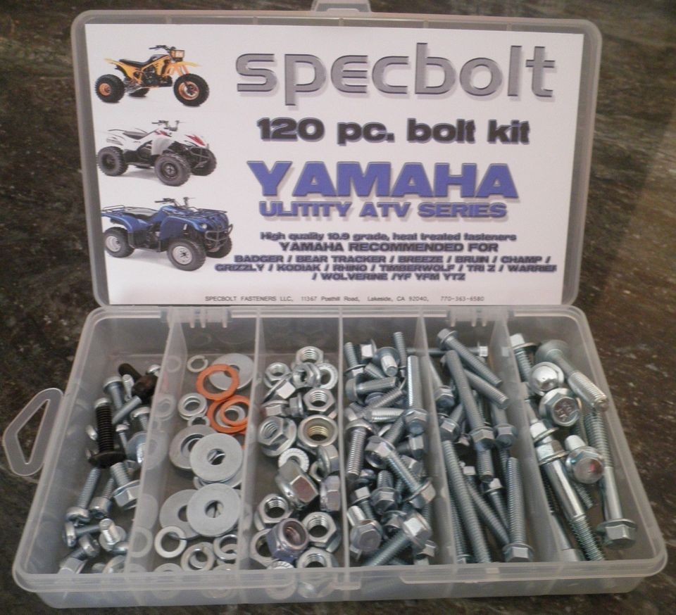 Yamaha ATV120pc bolt kit Wolverine Warrior Grizzly RhinoKodiak 