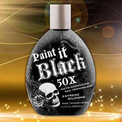   PAINT IT BLACK 50X Bronzer Indoor Dark ACCELERATOR Lotion Tanning Bed