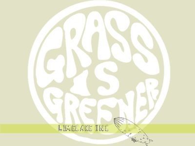 GRASS IS GREENER Hippy Weed Decal Sticker VW Kombi Van