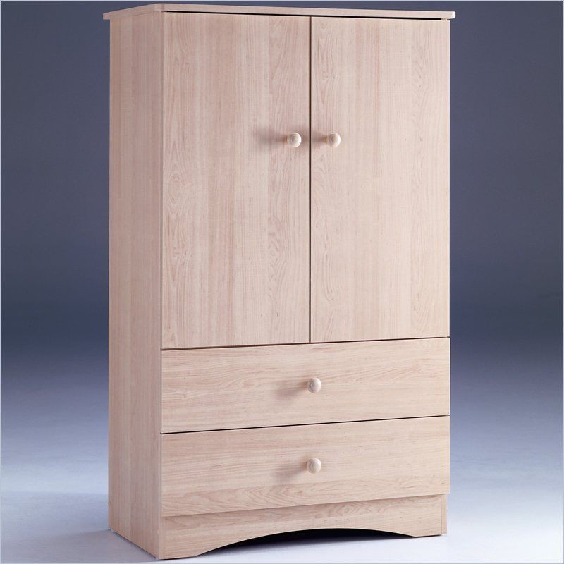 Nexera Alegria 2 Drawer Wardrobe Natural Maple Armoire