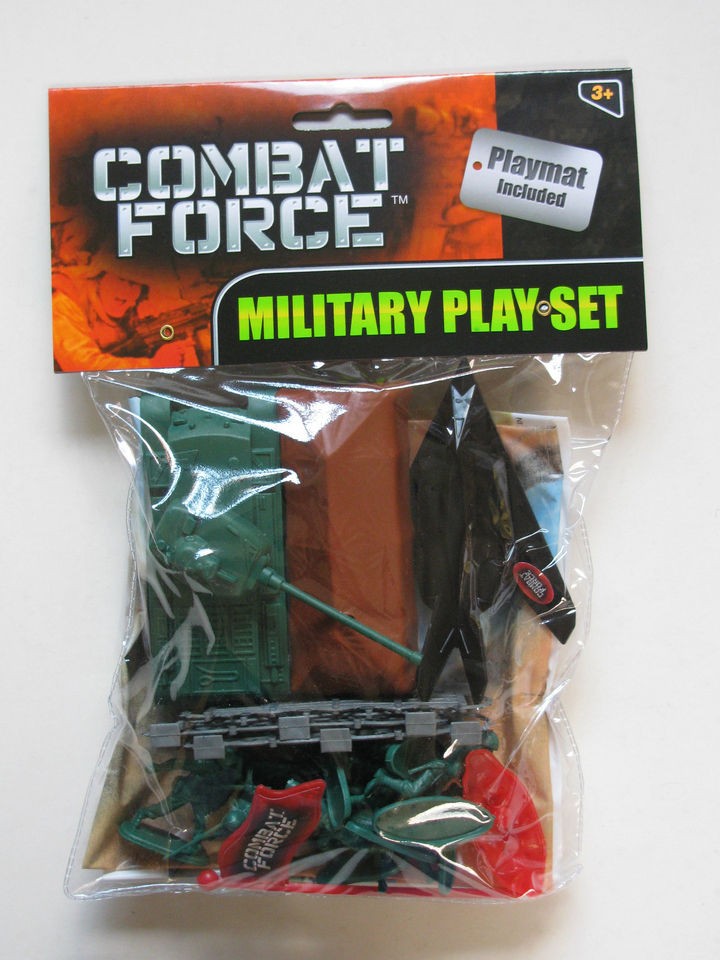   Military Playset Tank & Jet Jeep & Helicopter Soldiers Battle Army