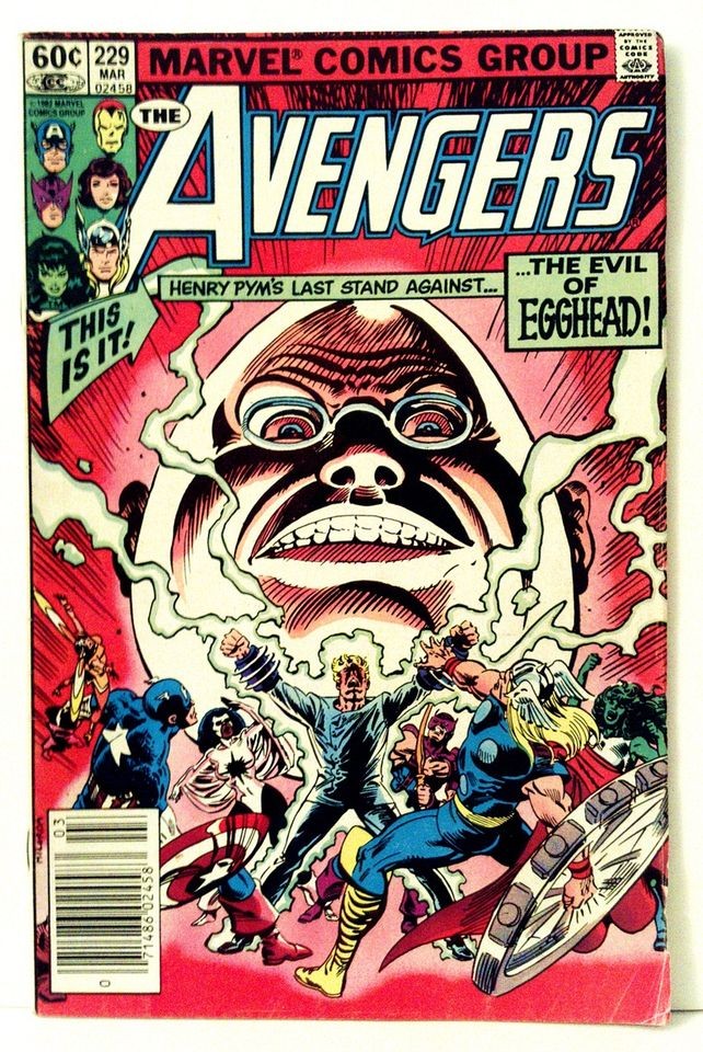 AVENGERS #229 Overstreet FN 1983 Final Curtain