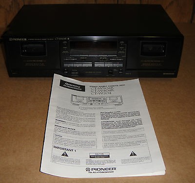   Stereo Home Dual Cassette Deck CT W404R Double Tape Recorder Audio