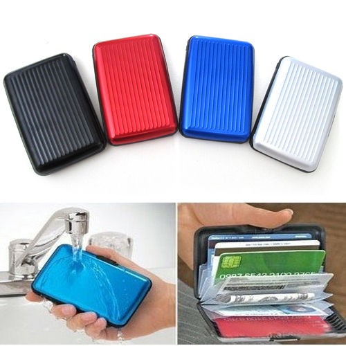 Waterproof Business ID Credit Card Wallet Holder Aluminum Metal Pocket 