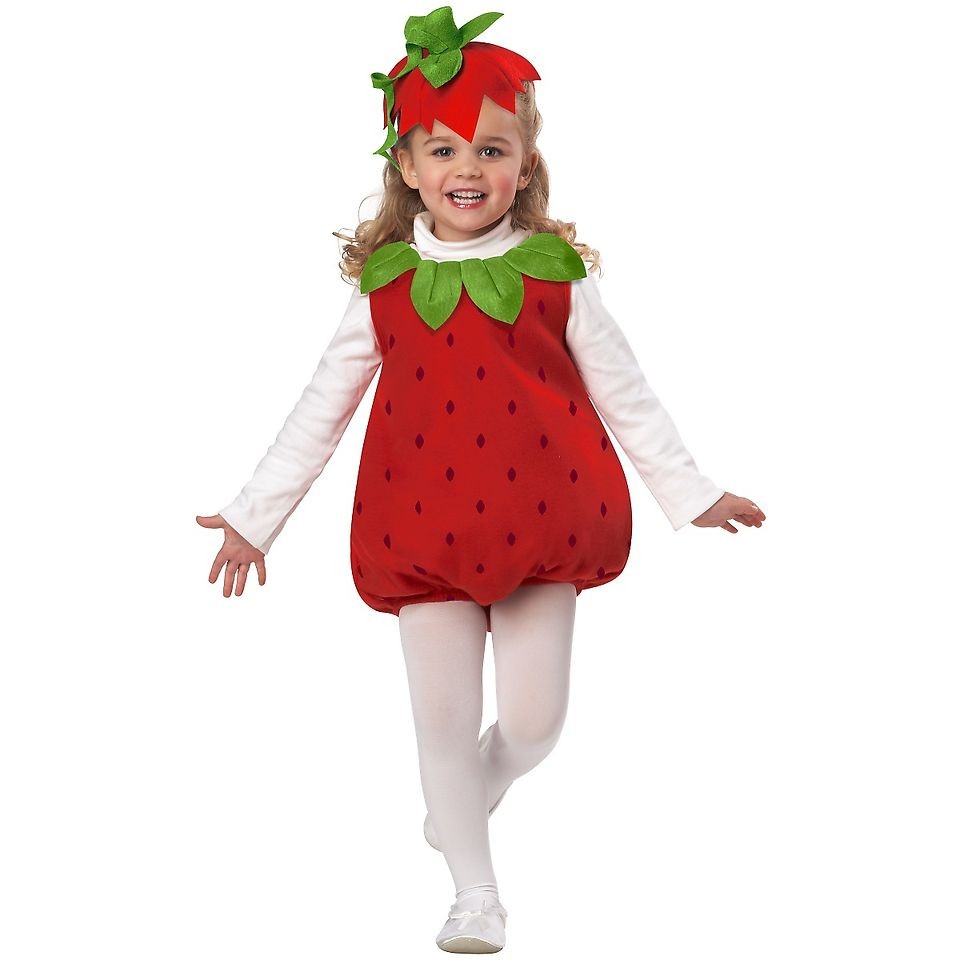 Strawberry Girl Toddler Baby Infant Girls Cutie Halloween Costume