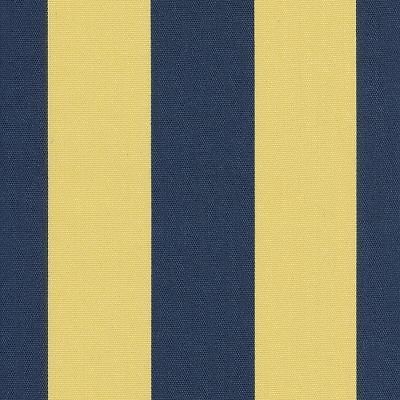   S60 Navy Blue & Sun Yellow Awning Stripe Outdoor Fabric Famous Make