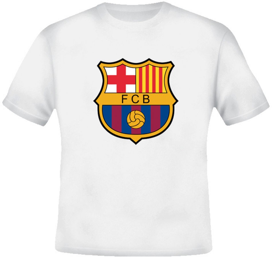 FC Barcelona Soccer futbol Logo T shirt Tee FCB