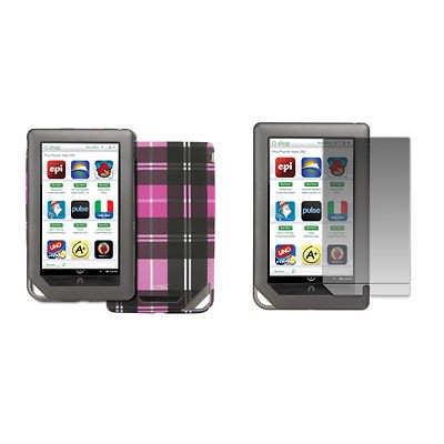 EMPIRE for  Nook Color Pink Plaid Hard Stealth Case 