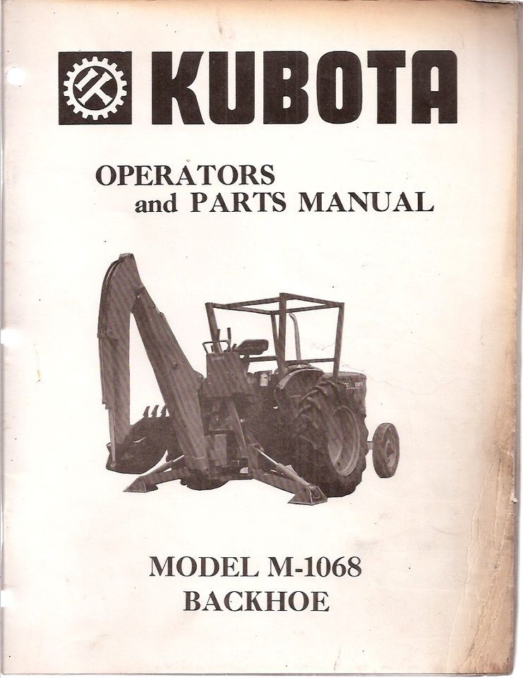 kubota backhoe parts