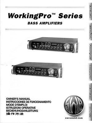 bass amplifiers swr